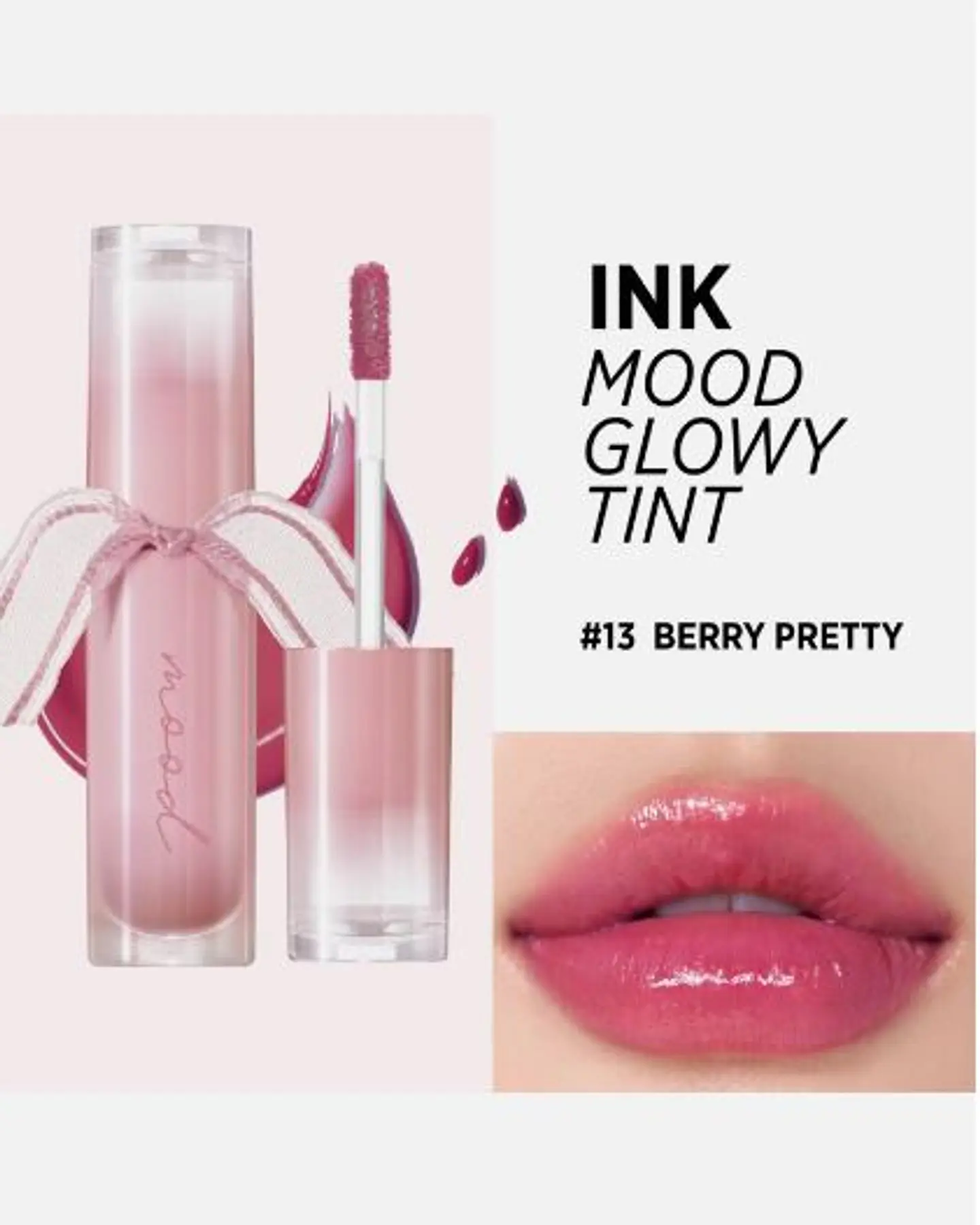 Ink Mood Glowy Tint (Peripera) - 4ml Tintes de labios con brillo 13