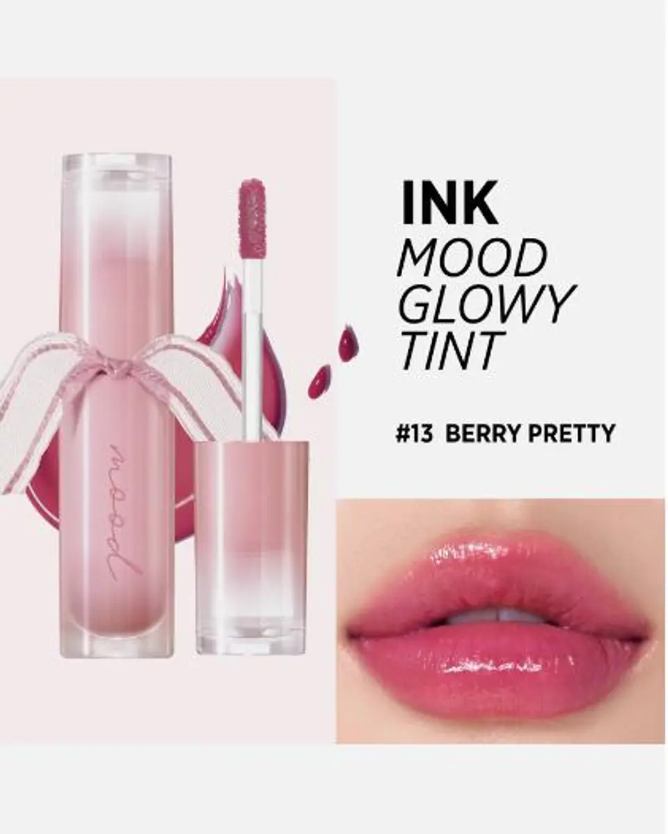 Ink Mood Glowy Tint (Peripera) - 4ml Tintes de labios con brillo 13