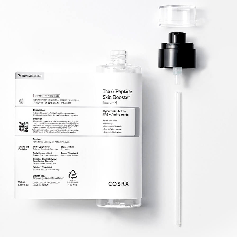 The 6 Peptide Skin Booster Serum (COSRX) -150mlTónico/ serum con complejo de 6 péptidos antiedad 20