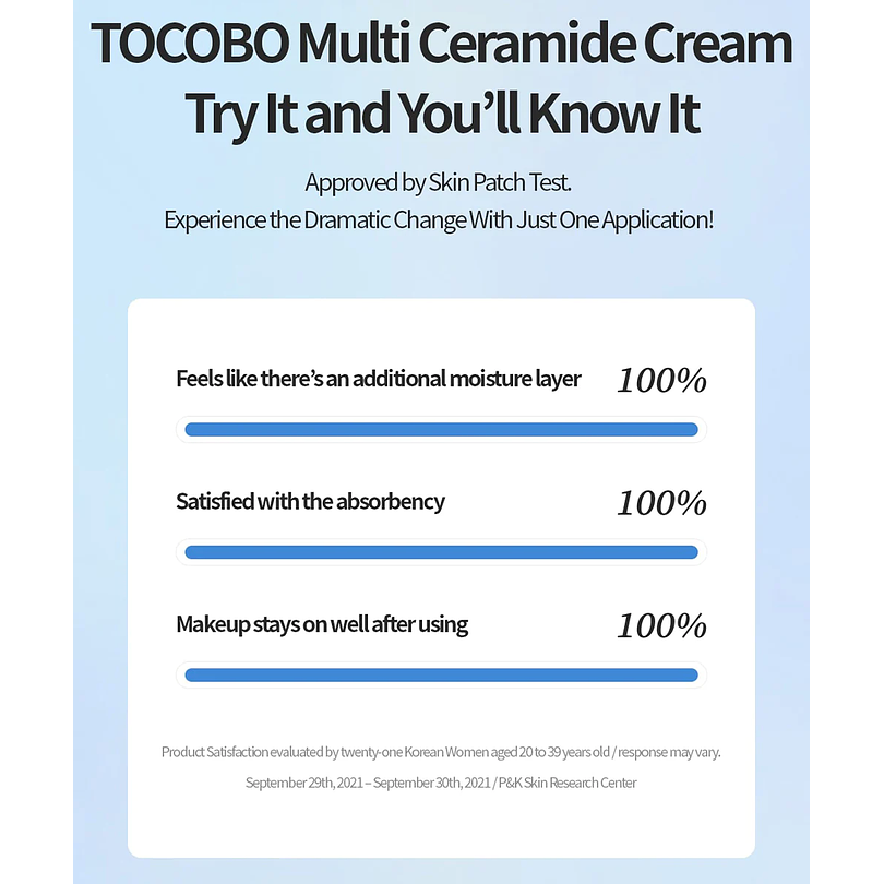 Multi Ceramide Cream 50ml  (Tocobo) - Crema ultra hidratante con ceramidas 5