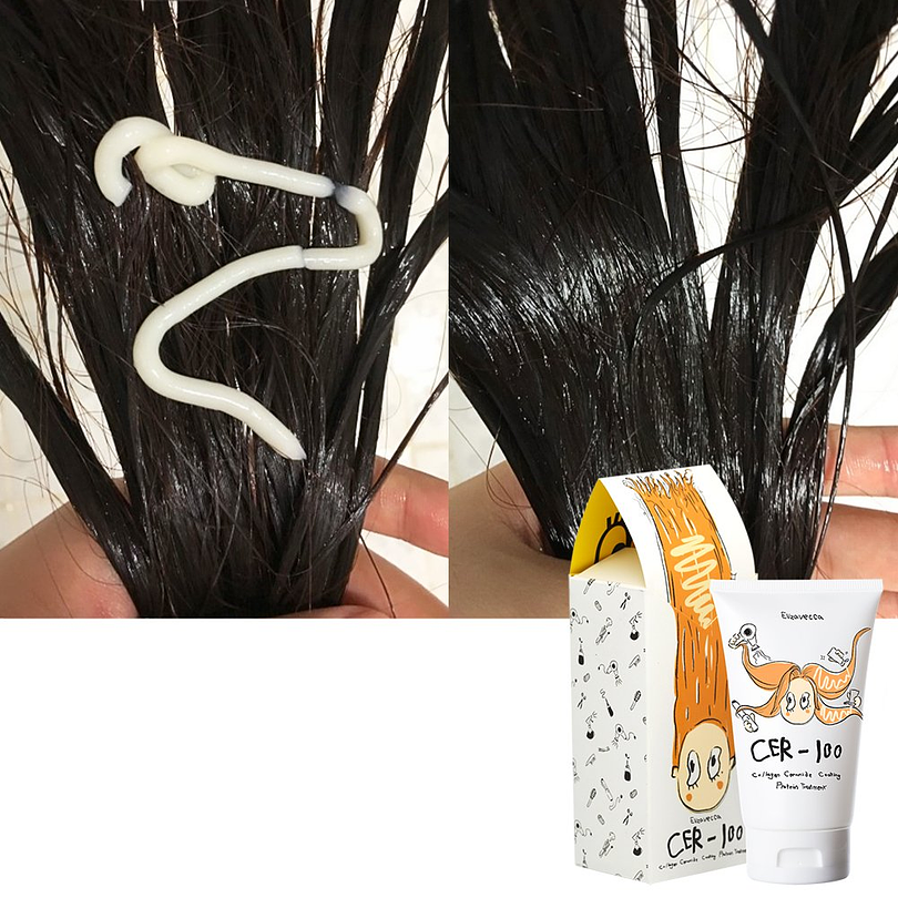 CER-100 Collagen Ceramide Coating Hair Protein Treatment (Elizavecca)- 100ml Tratamiento para cabello c 6