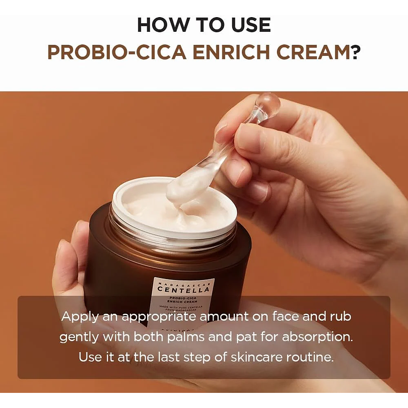 Madagascar Centella Probio-Cica Enrich Cream (SKIN1004) - 50mlCrema antiedad con probióticos y centella asiática 7