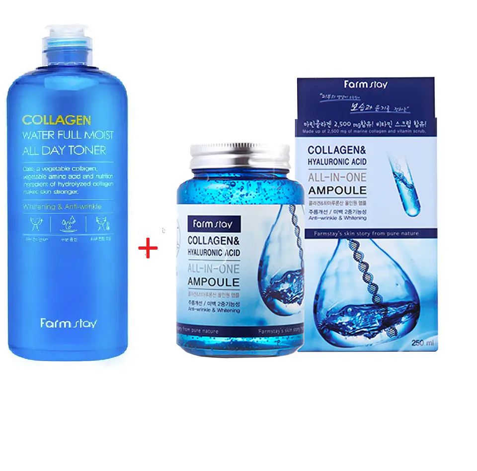 Pack Antiedad Colágeno Tónico 200ml + Serum 250ml (Farm Stay) 1