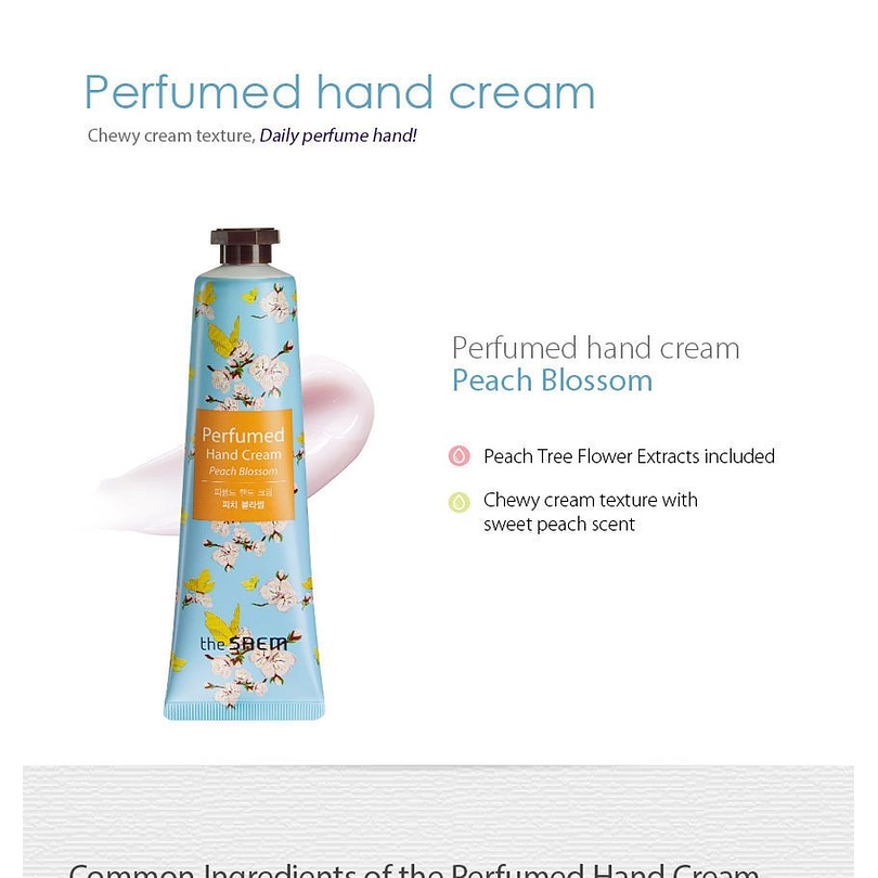 Perfumed Hand Cream  Peach Blossom (The Saem) - Crema de mano perfumada 4