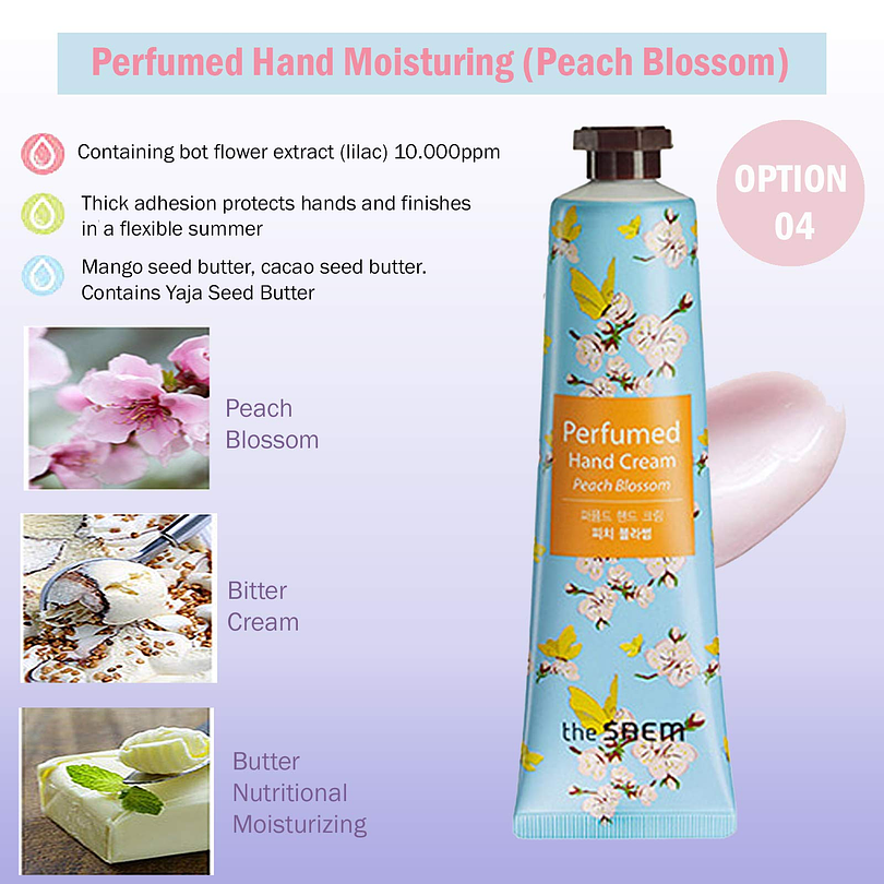 Perfumed Hand Cream  Peach Blossom (The Saem) - Crema de mano perfumada 5