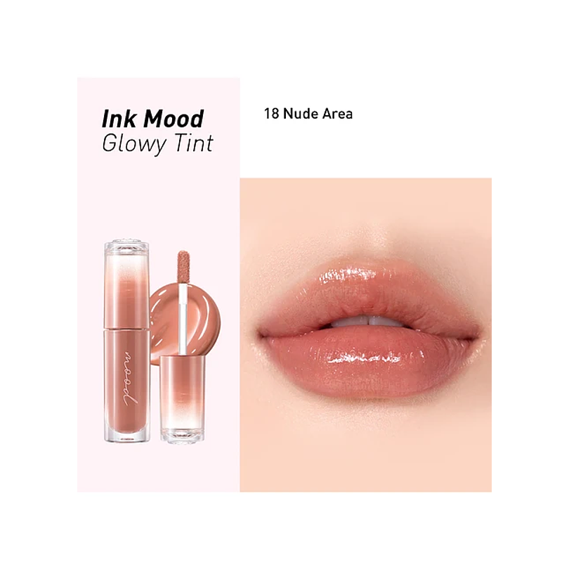 Ink Mood Glowy Tint (Peripera) - 4ml Tintes de labios con brillo 14