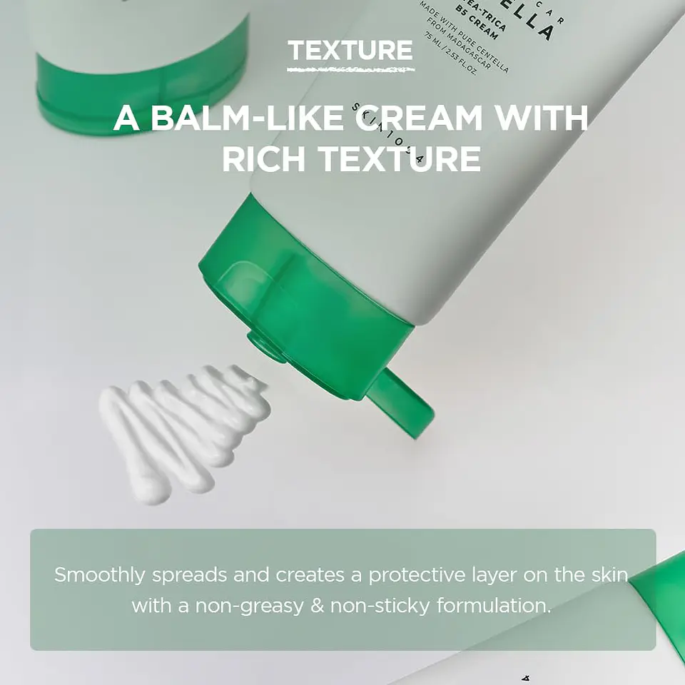 Madagascar Centella Tea-Trica B5 Cream (SKIN1004) -75ml Crema hidratante pieles problemáticcas y grasas 8