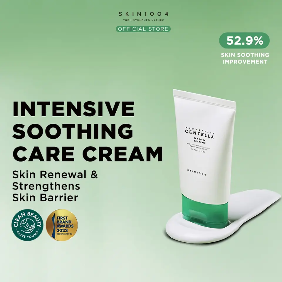 Madagascar Centella Tea-Trica B5 Cream (SKIN1004) -75ml Crema hidratante pieles problemáticcas y grasas 11