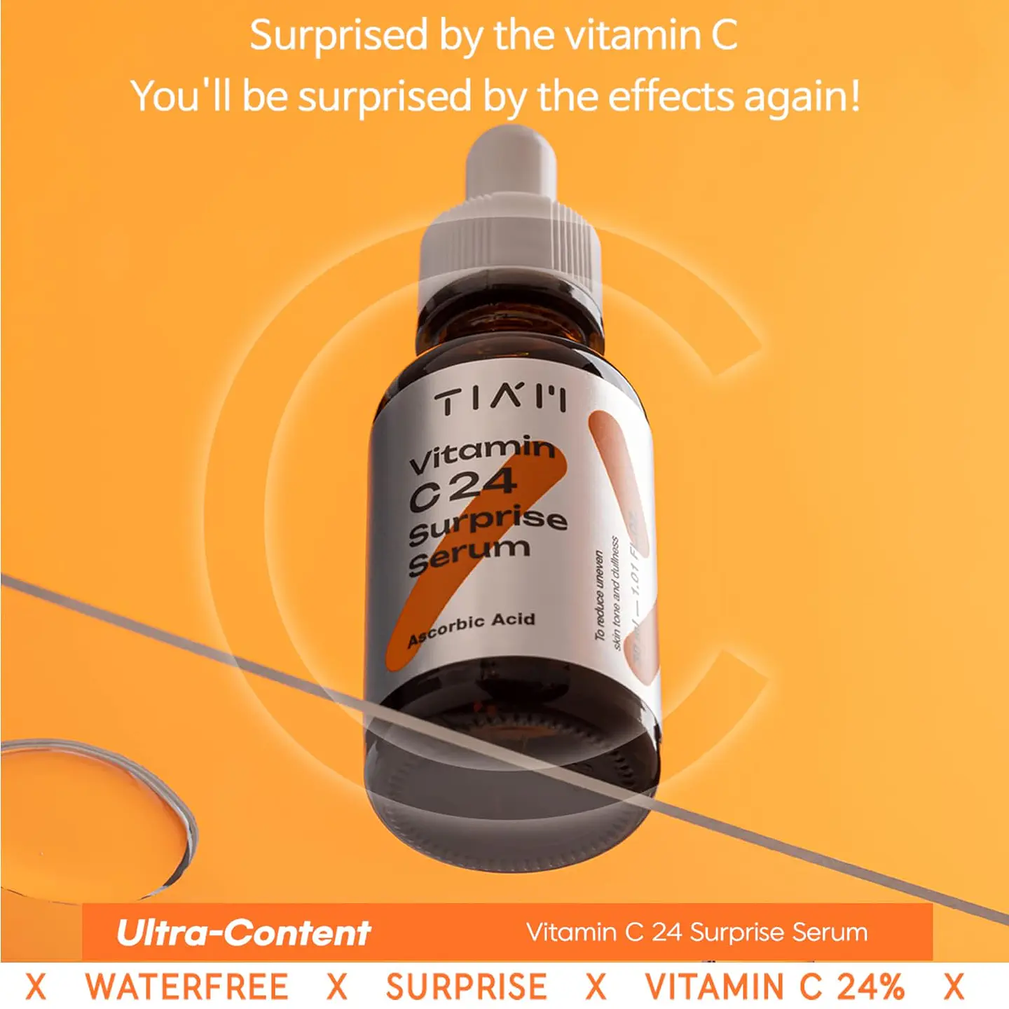 Vitamin C 24 Surprise Serum (TIAM) -30ml Serum aclarante antimanchas con 24% vitamina C 7