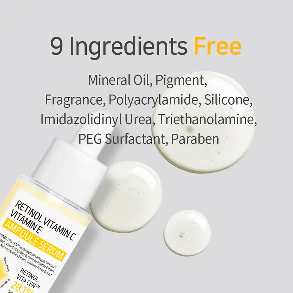 Retinol Vitamin C Vitamin E Ampoule Serum (APLB) - 40ml Serum antiedad multifuncional con Retinol, Vitamina C, Vitamina E y Centella Asiática 11