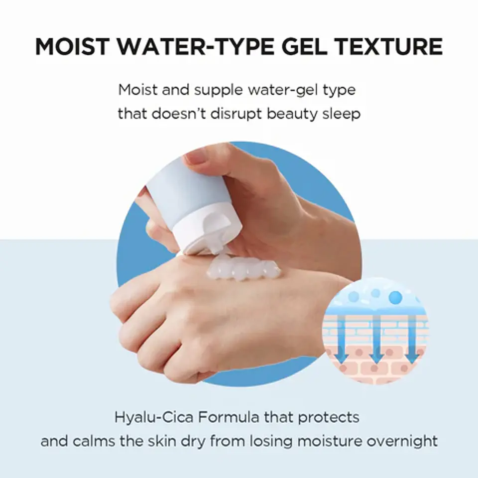 Madagascar Centella Hyalu-cica Sleeping Pack (SKIN1004) -100ml Crema nocturna con centella asiática y ácido hialurónico 8