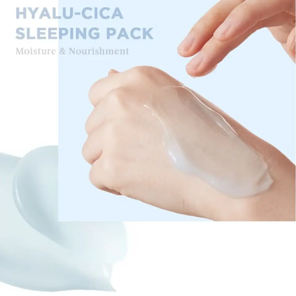Madagascar Centella Hyalu-cica Sleeping Pack (SKIN1004) -100ml Crema nocturna con centella asiática y ácido hialurónico 9