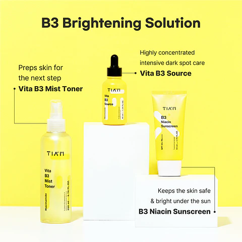 B3 Niacin Sunscreen SPF50+ PA++++ (TIAM) -50ml Protector solar aclarante y antimanchas con niacinamida