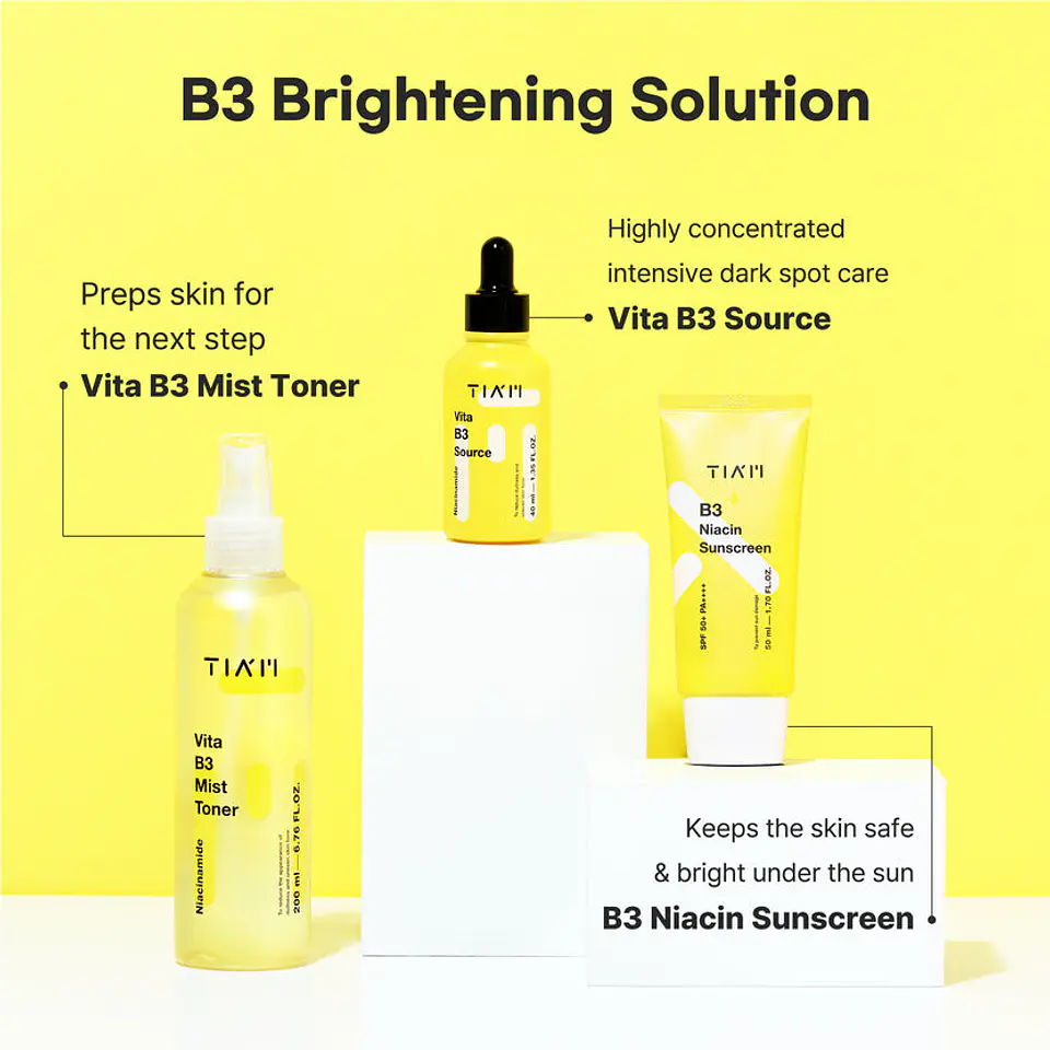B3 Niacin Sunscreen SPF50+ PA++++ (TIAM) -50ml Protector solar aclarante y antimanchas con niacinamida 2