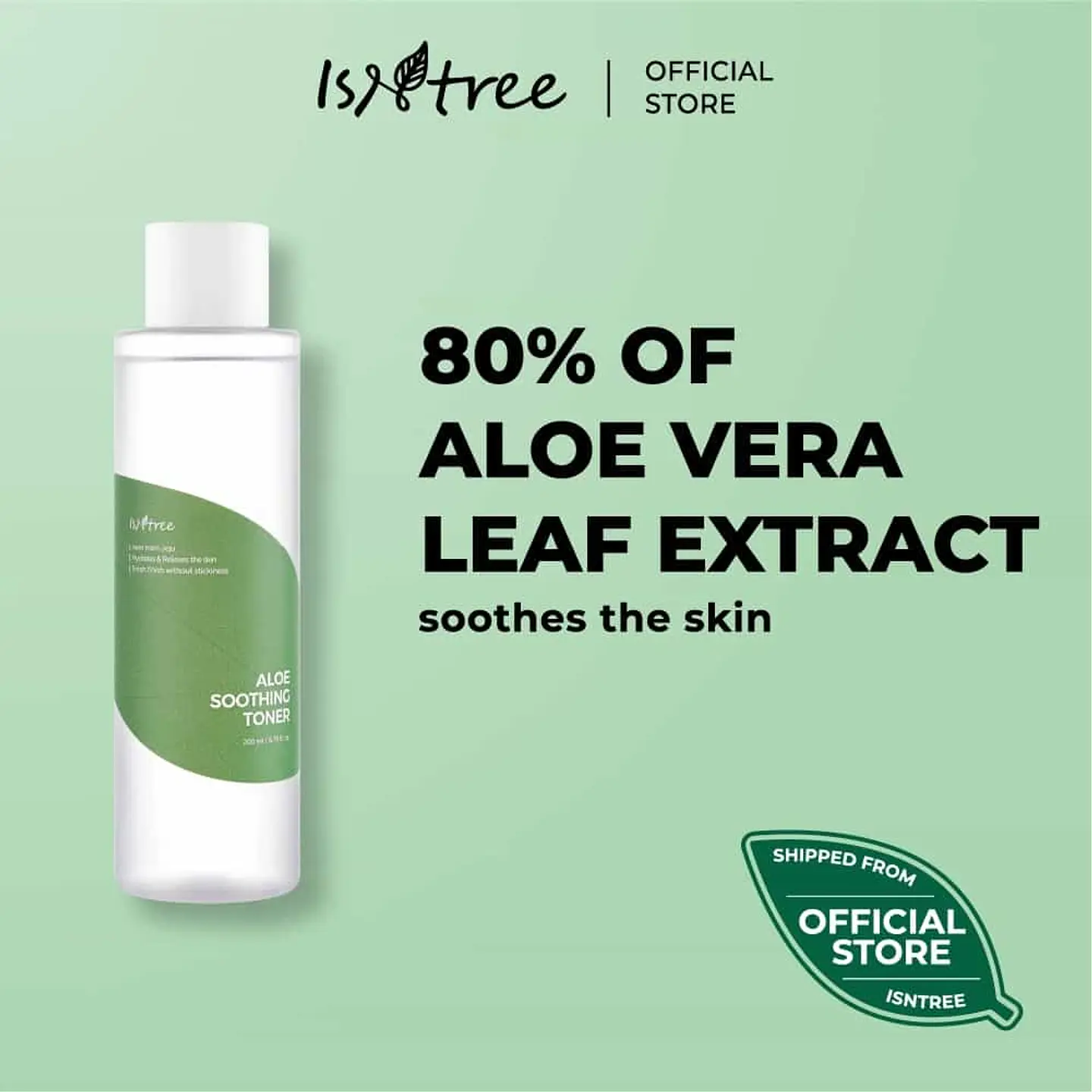 Aloe Soothing Toner (Isntree) -200ml Tónico 80% aloe vera isntree 2