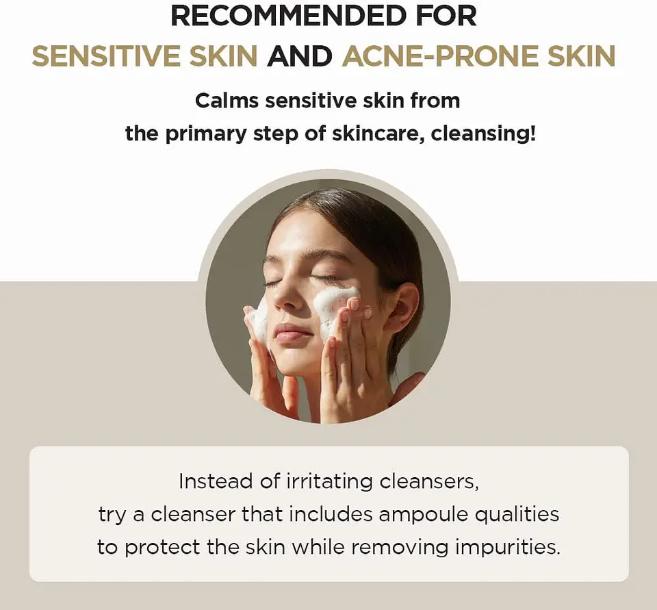 Madagascar Centella Ampoule Foam (SKIN1004) - 125ml Limpiador en espuma calmante pieles sensibles 5