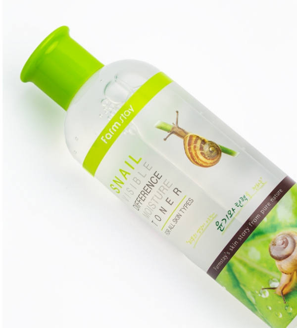 Snail Visible Difference Moisture Toner (Farm Stay) -350 ml Tónico baba de caracol, con aloe vera y hierbas