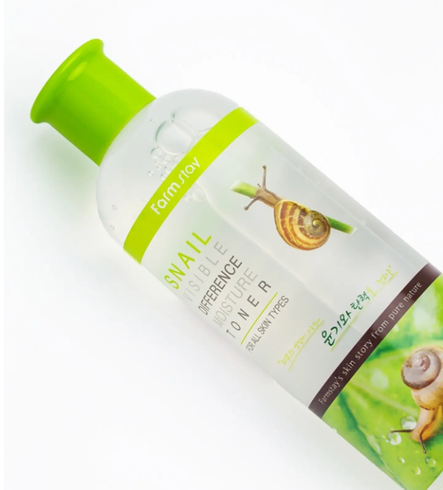 Snail Visible Difference Moisture Toner (Farm Stay) -350 ml Tónico baba de caracol, con aloe vera y hierbas 2