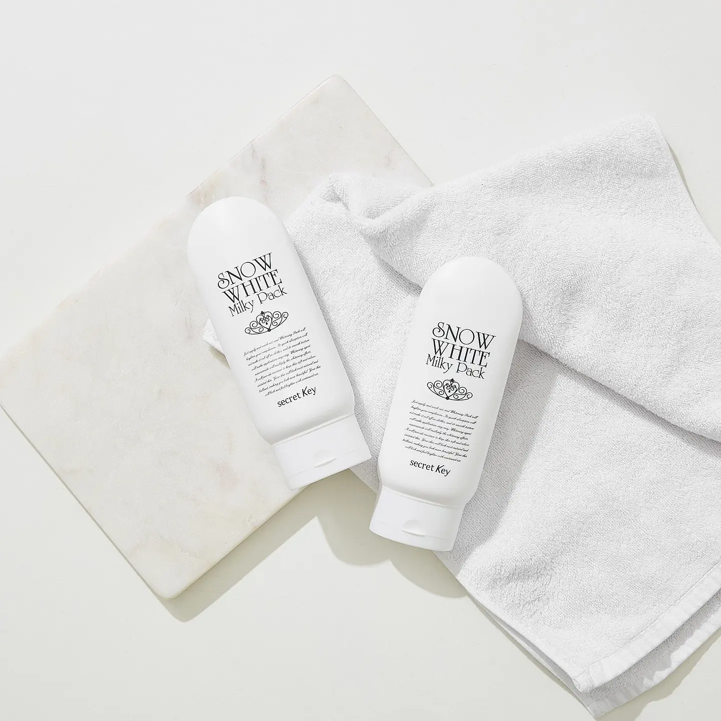 Snow White Milky Pack (Secret Key) - 200 ml Crema aclarante para cuerpo y rostro 7