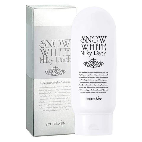 Snow White Milky Pack (Secret Key) - 200 ml Crema aclarante para cuerpo y rostro