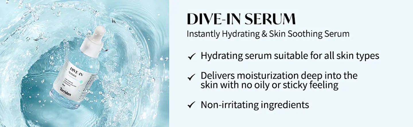 Dive-In Low Molecular Hyaluronic Acid Serum (Torriden) - 50ml Serum ultra hidratante ácido hialurónico 5