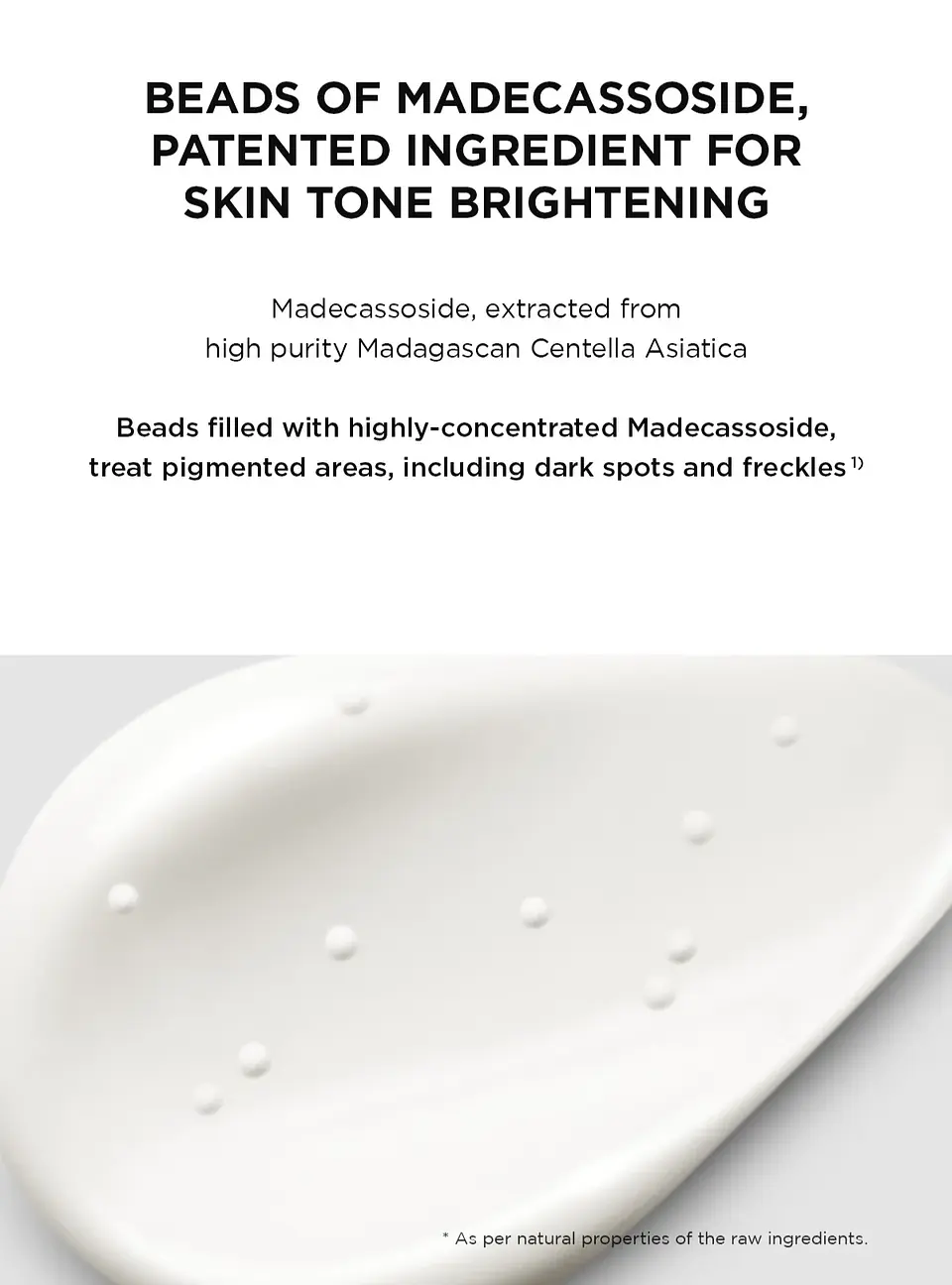 Madagascar Centella Tone Brightening Capsule Cream (SKIN1004) -75ml  Crema aclarante con niacinamida y ácido tranexámico 11