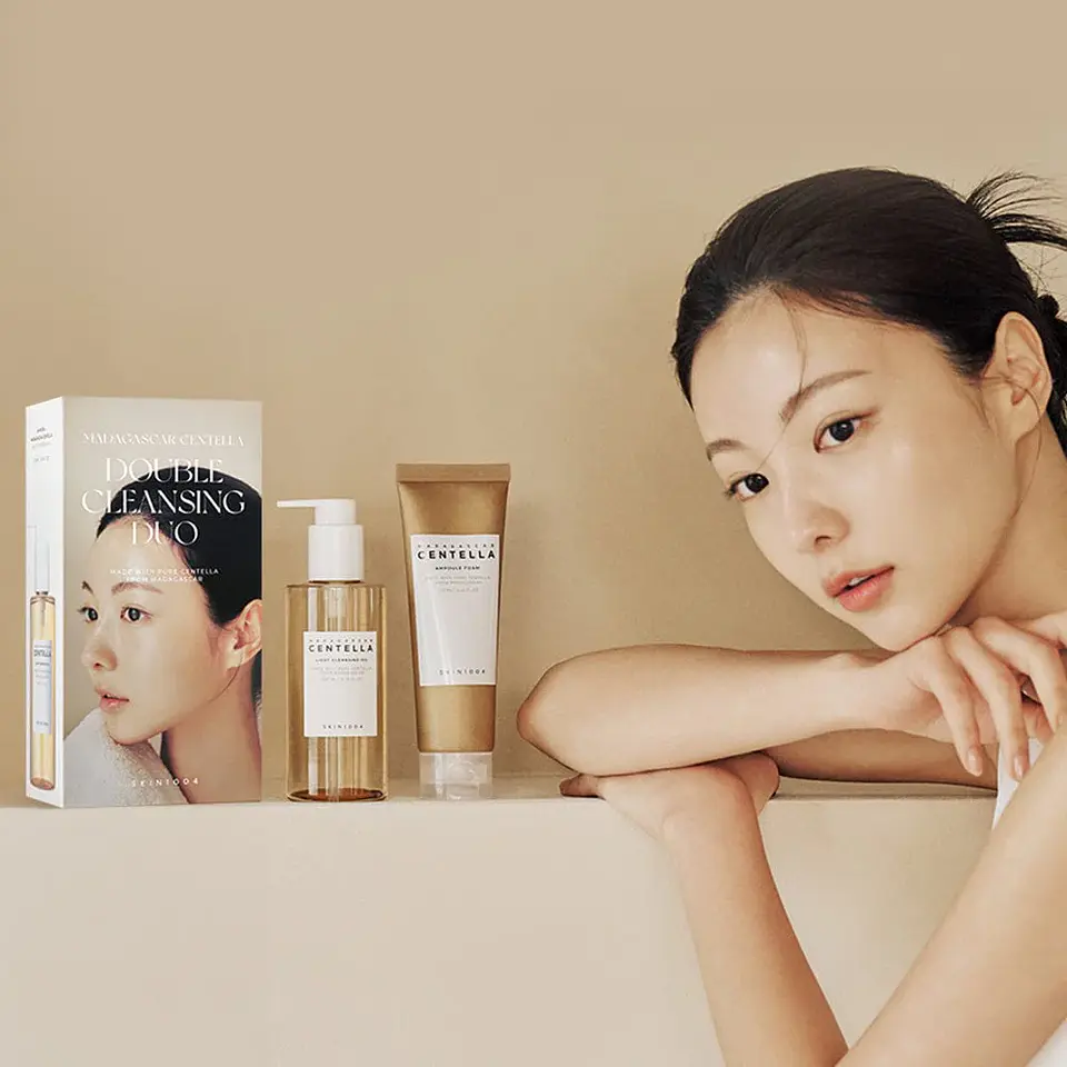 Pack Doble Limpieza Madagascar Centella Double Cleansing Duo (SKIN1004) - Limpiador oleoso 200ml + Limpiador en espuma 125 ml  4