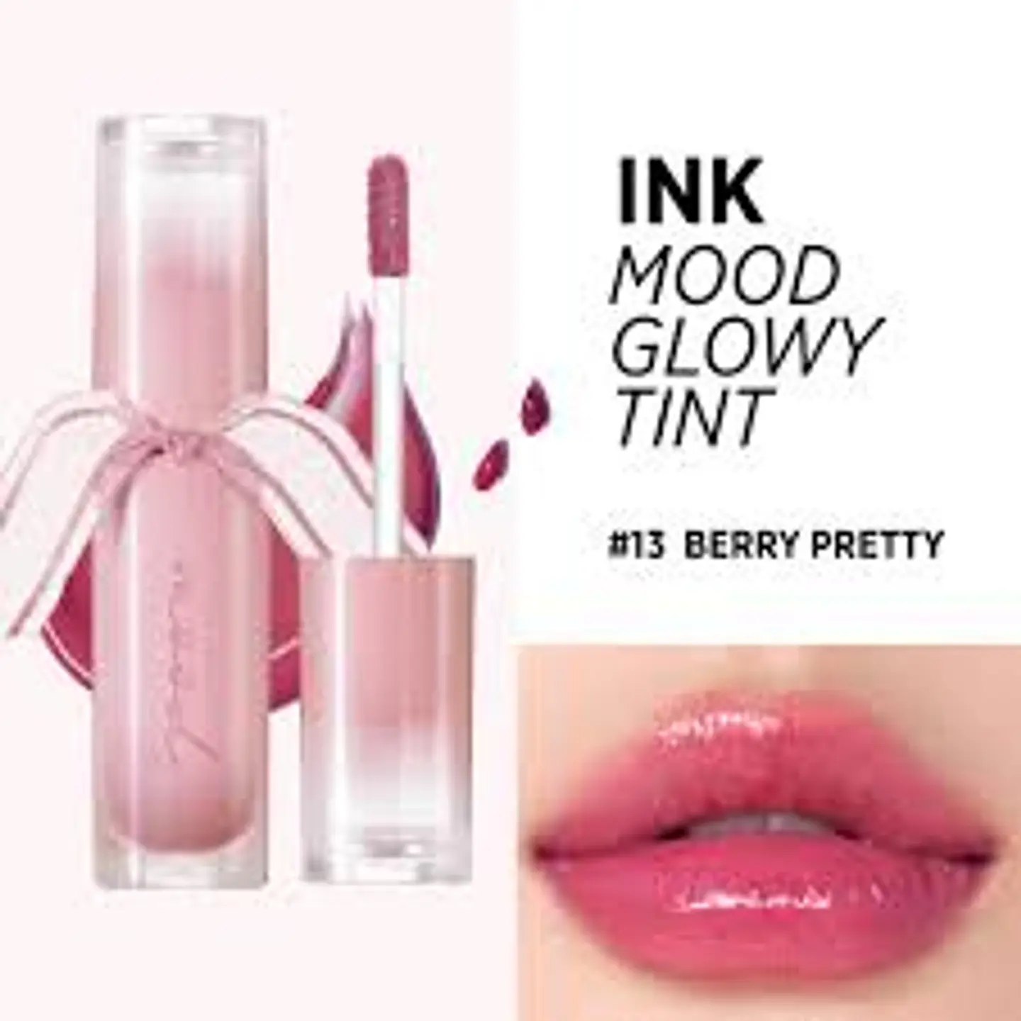 Ink Mood Glowy Tint (Peripera) - 4ml Tintes de labios con brillo 16