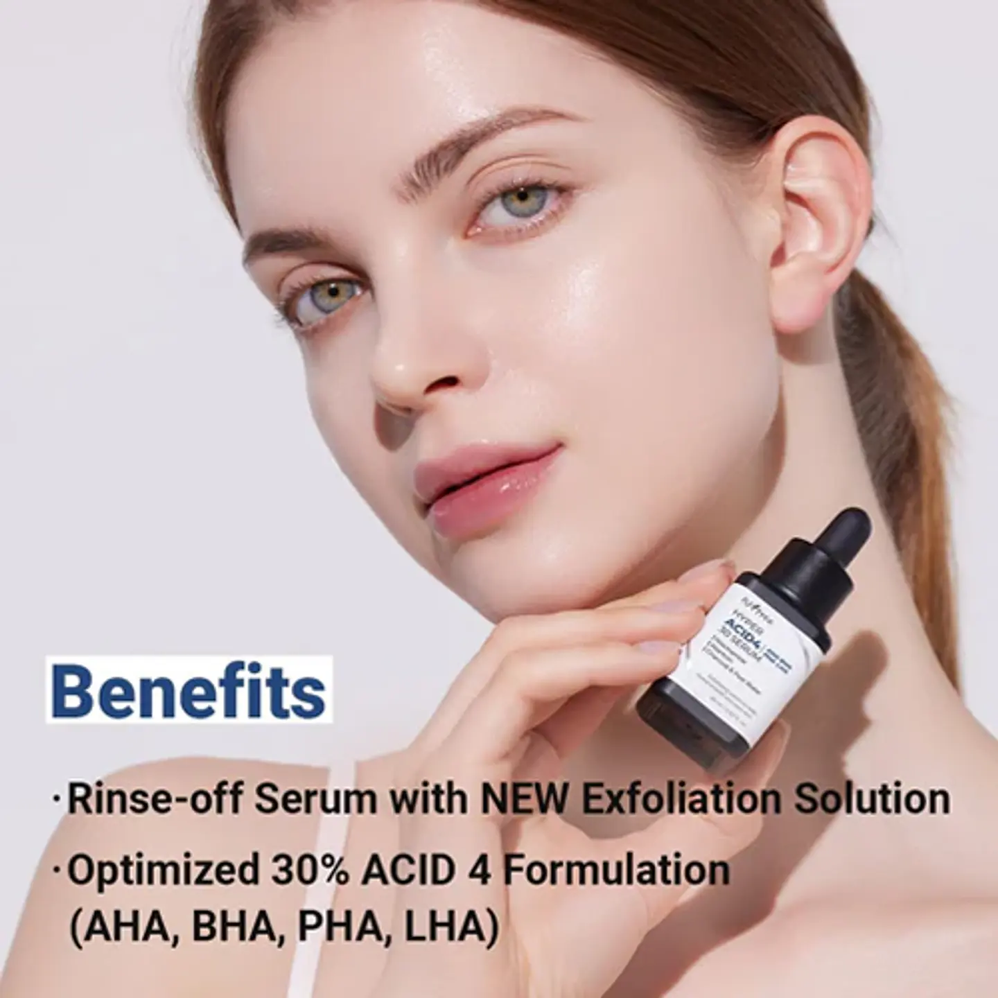Hyper Acid 4 AHA BHA PHA LHA Serum (Isntree) - 20 ml Serum exfoliante químico 4 tipos de ácidos pieles problemáticas 7