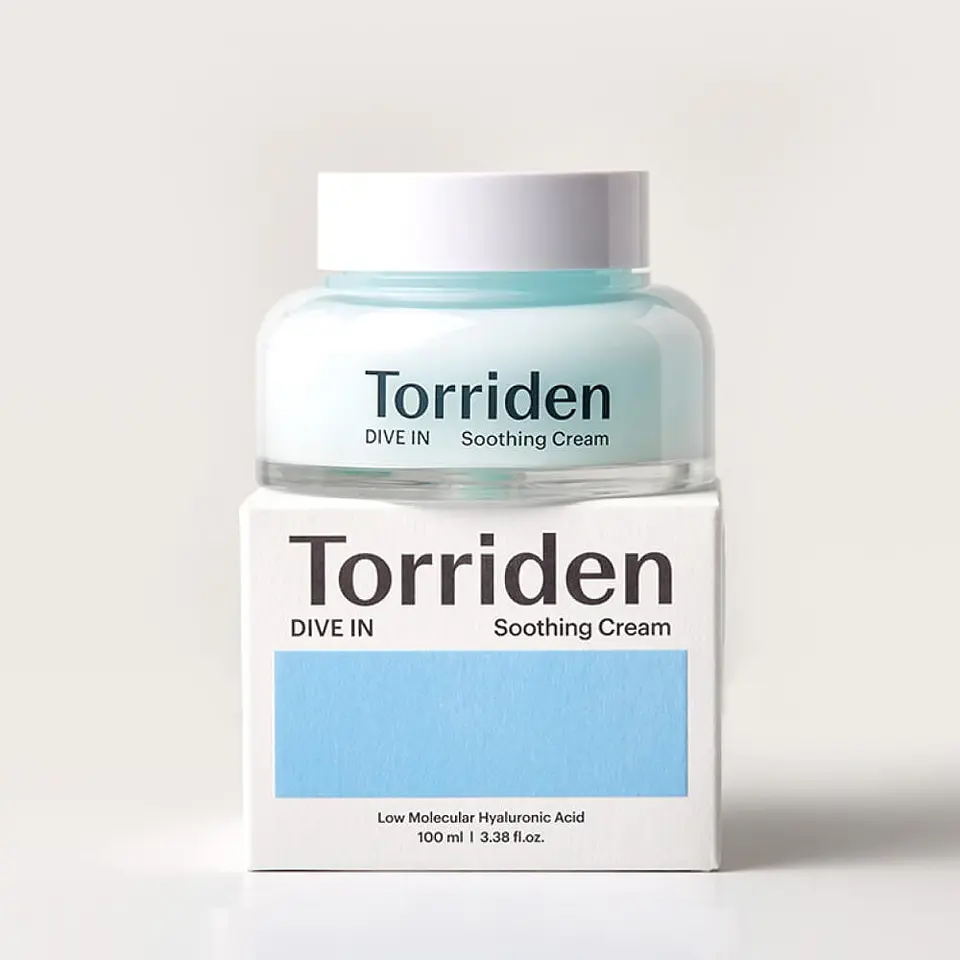 Dive-In Low Molecular Hyaluronic Acid Soothing Cream (Torriden) - 100ml  Crema ultra hidratante ácido hialurónico 15
