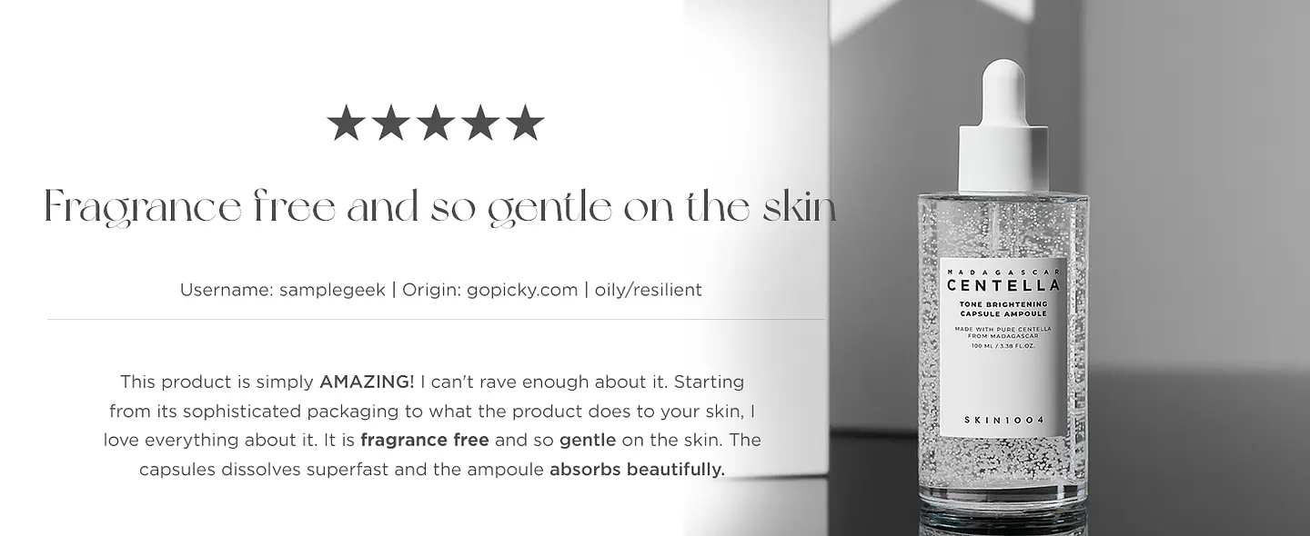 Madagascar Centella Tone Brightening Capsule Ampoule (SKIN1004) - 100ml Serum calmante y aclarante con 77% centella 4% niacinamida y 2% ácido tranexámico 7