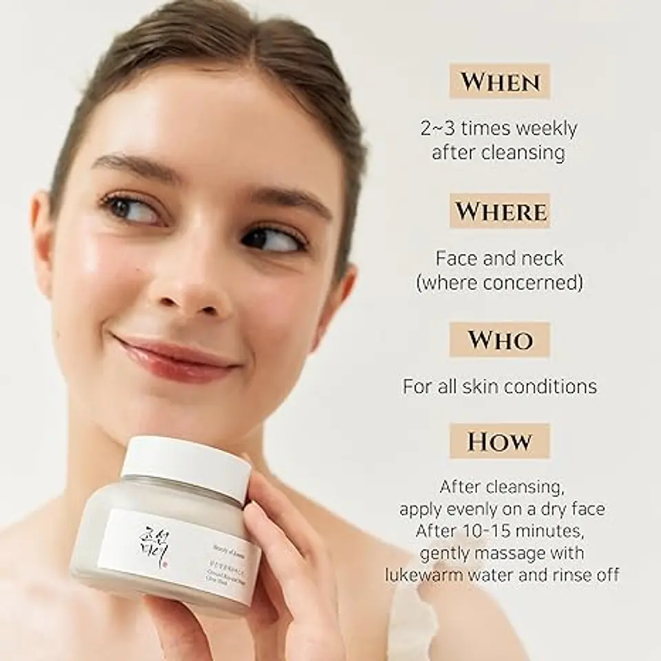 Ground Rice and Honey Glow Mask (Beauty of Joseon) - 150ml Mascarilla de limpieza aclarante con arroz 3