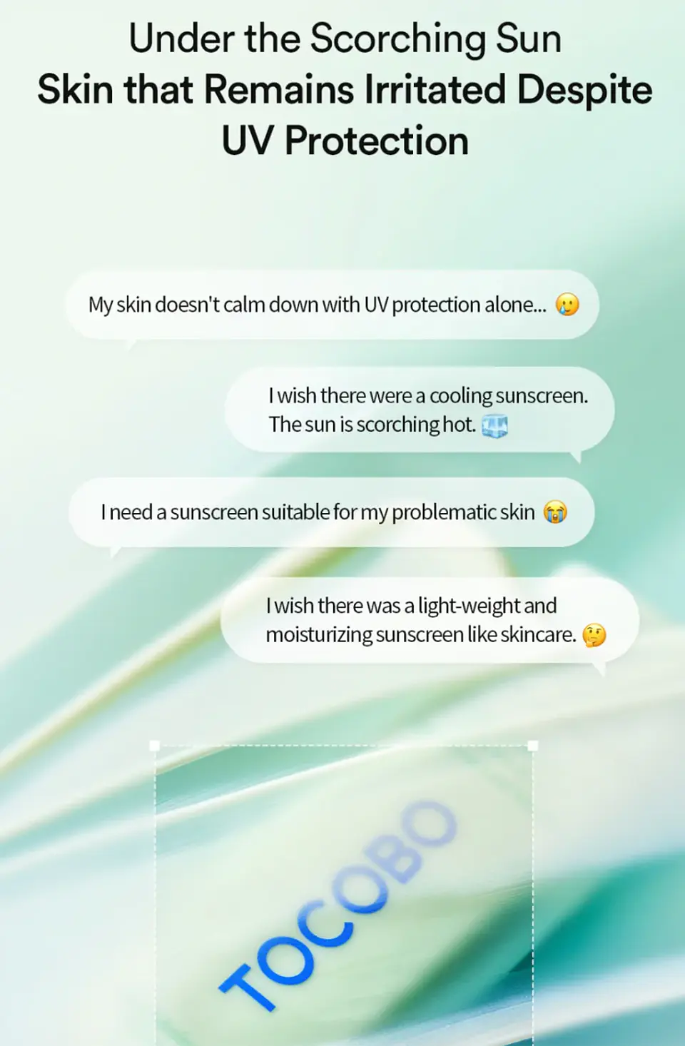 Cica Calming Sun Serum (TOCOBO) -50ml Protector solar con centella asiática 8