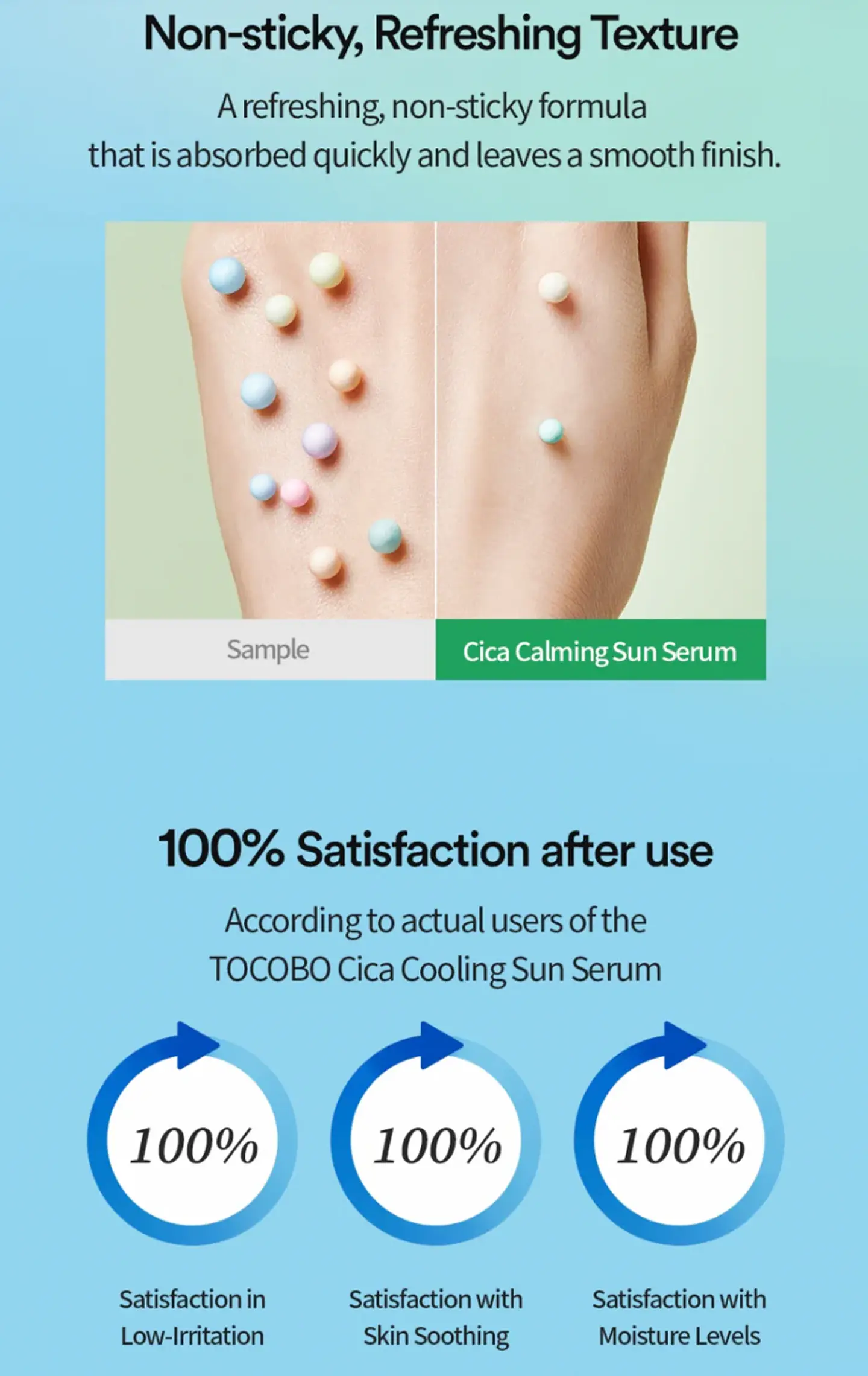 Cica Calming Sun Serum (TOCOBO) -50ml Protector solar con centella asiática 13