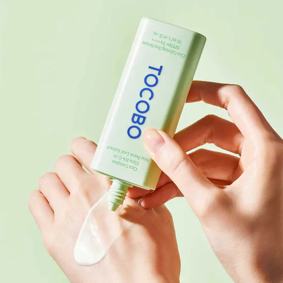 Cica Calming Sun Serum (TOCOBO) -50ml Protector solar con centella asiática 15