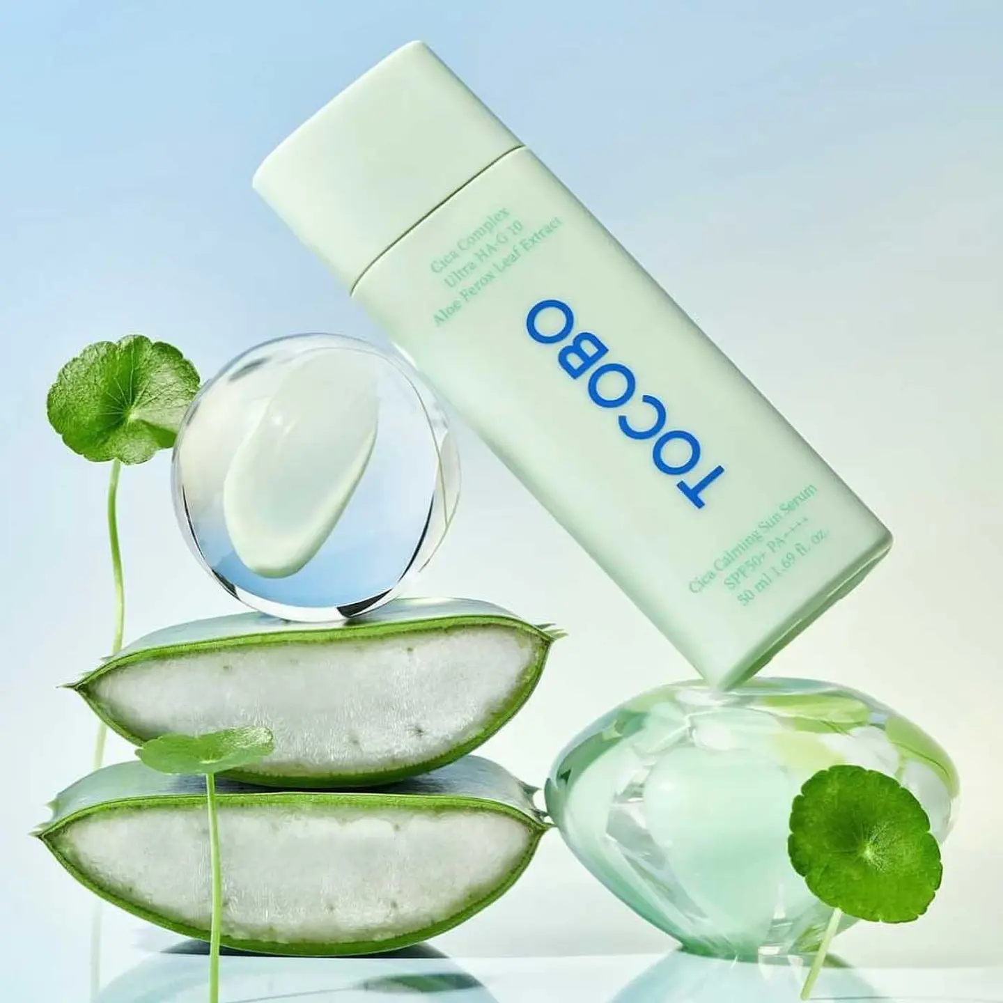 Cica Calming Sun Serum (TOCOBO) -50ml Protector solar con centella asiática 16