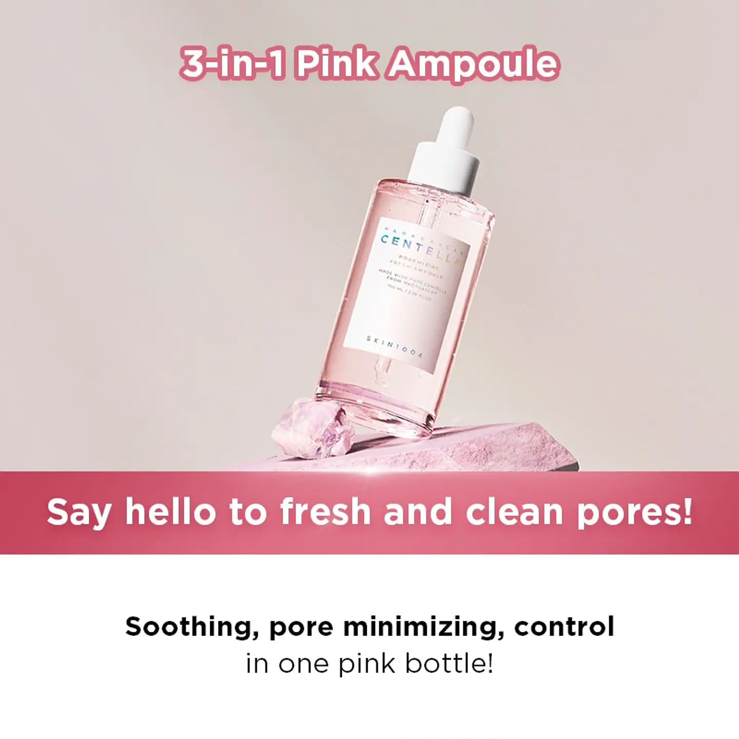 Madagascar Centella Poremizing Fresh Ampoule (SKIN1004) - 100ml Serum poros dilatados 12