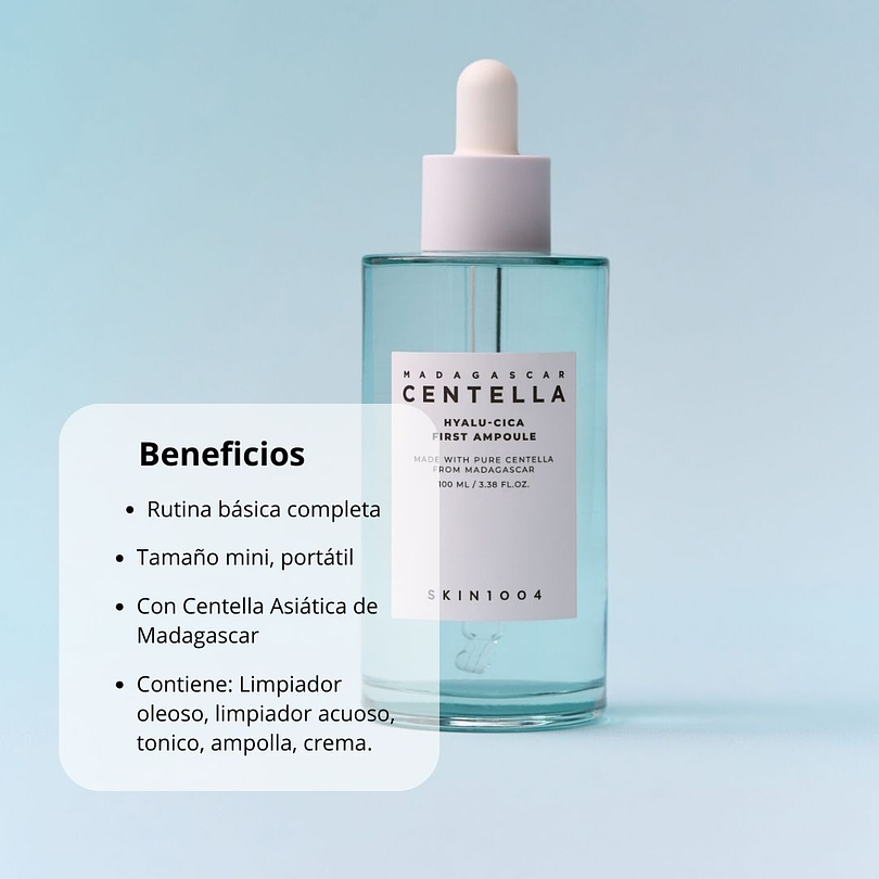 Madagascar Centella Hyalu-Cica First Ampoule (SKIN1004) - 100ml Serum hidratante centella asiática y ácido hialurónico 3