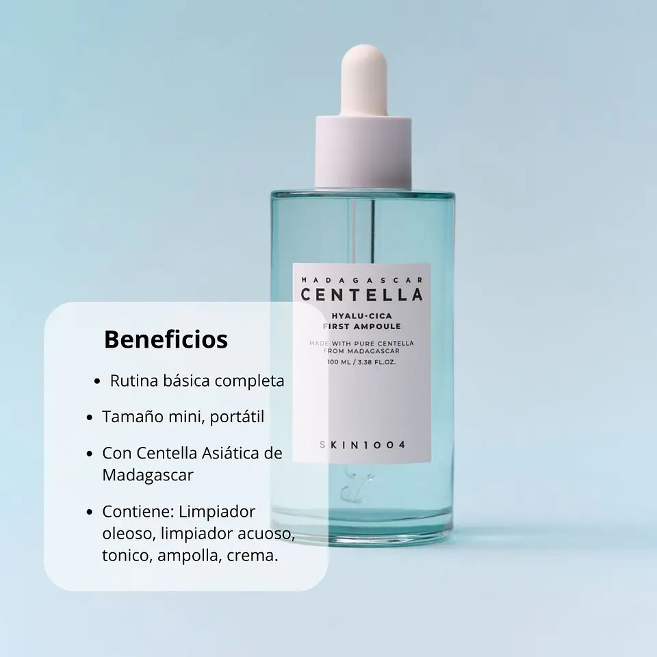 Madagascar Centella Hyalu-Cica First Ampoule (SKIN1004) - 50ml Serum hidratante centella asiática y ácido hialurónico 3