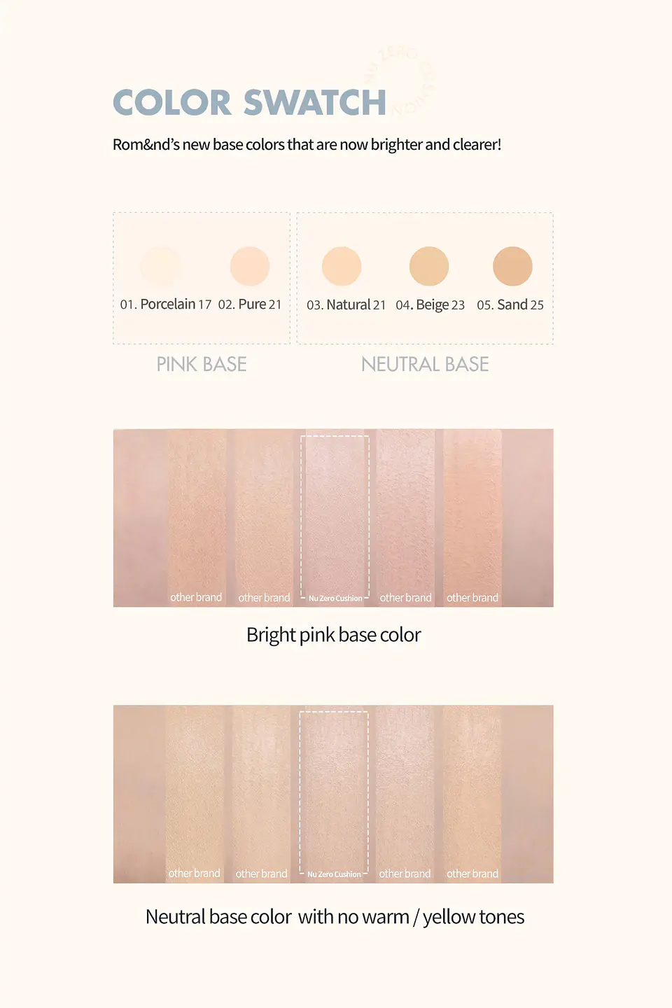 Nu Zero Cushion SPF24 PA++ (Rom&nd) - Base de maquillaje  8