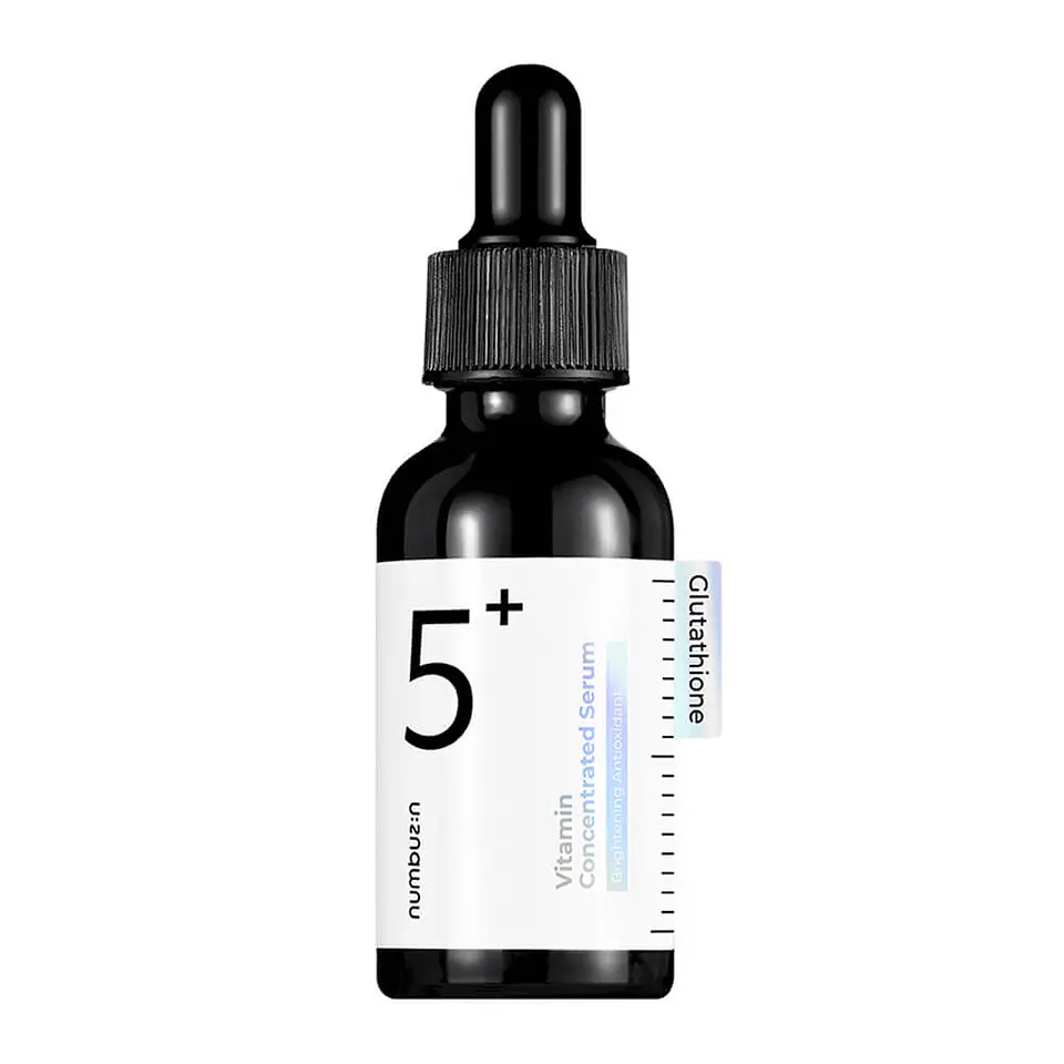 No.5 Vitamin Concentrated Serum (Numbuzin) -30ml Serum aclarante con glutatión, niacinamida, ácido tranexámico y arbutina 9