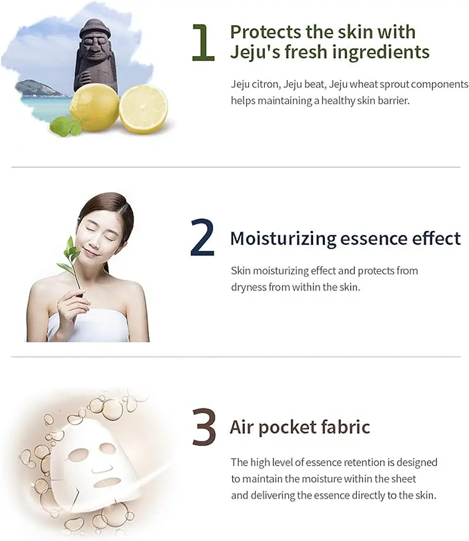 Jeju Green Tea Mask (SNP) - Mascarilla ultra hidratante de té verde 5