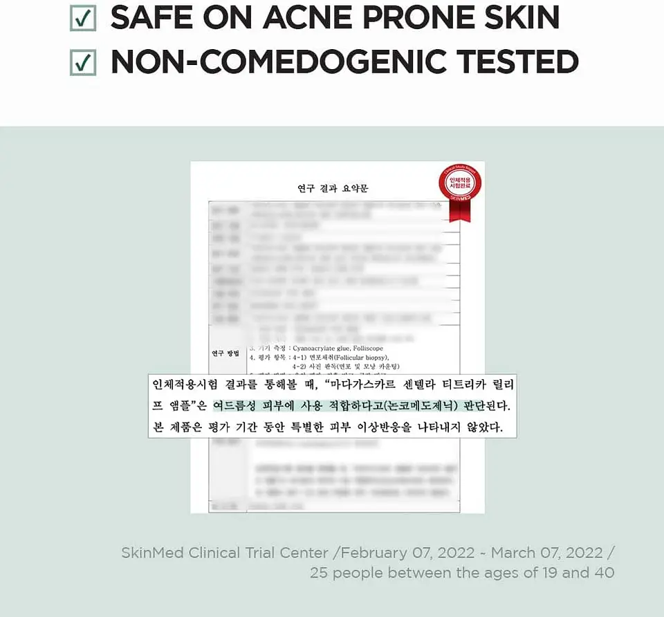 Madagascar Centella Tea-trica Relief Ampoule (SKIN1004) - 100ml Serum anti acné árbol de té + centella asiática 7