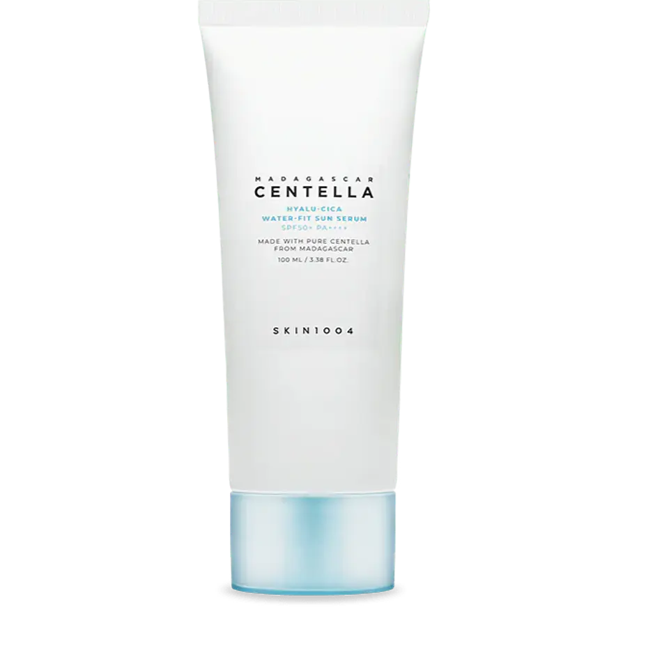 Madagascar Centella Hyalu-cica Sun Serum (SKIN1004) - 100 ml Tamaño Jumbo Protector solar ligero pieles sensibles  1