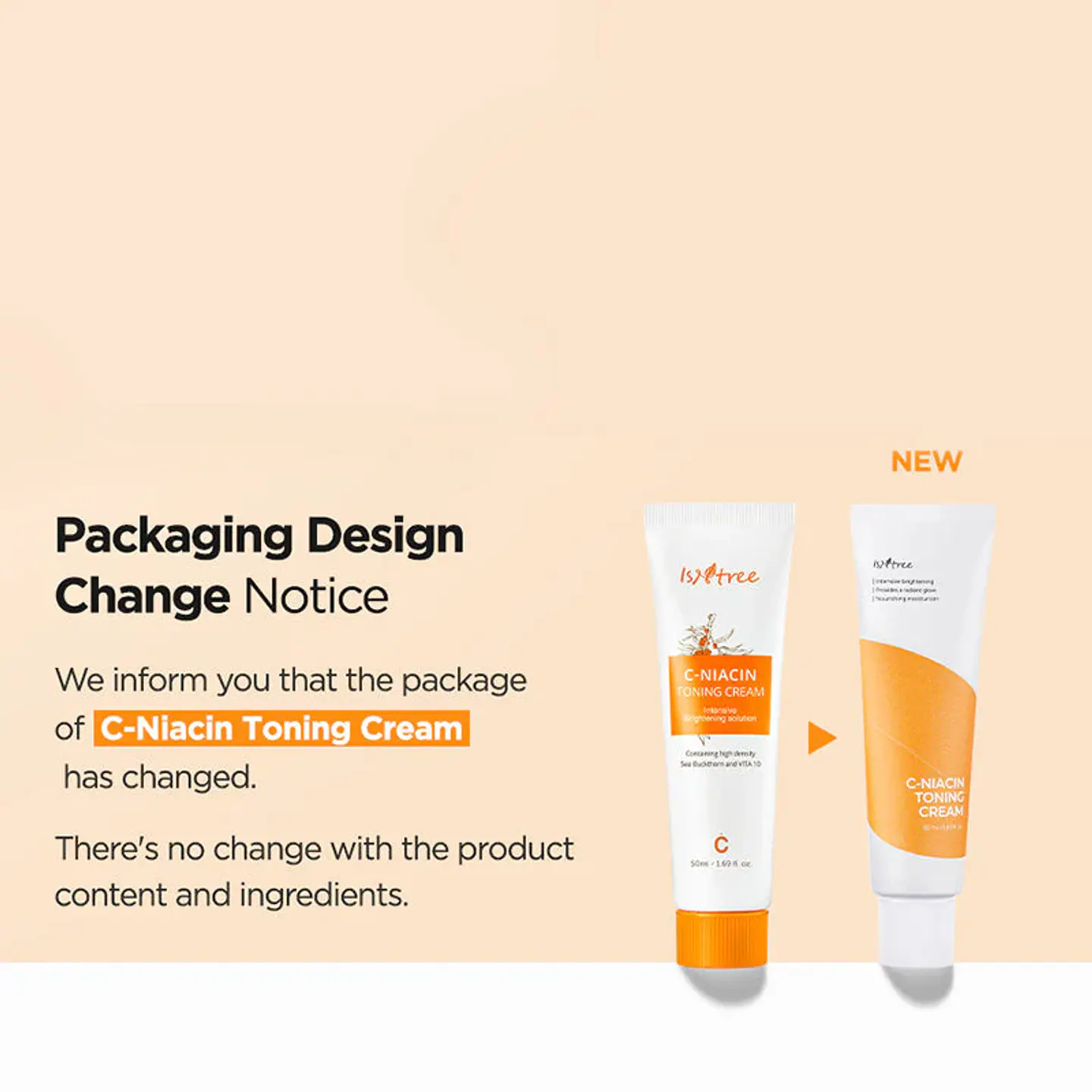 C-Niacin Toning Cream (Isntree) -50ml Crema aclarante vitamina C y Niacinamida 8