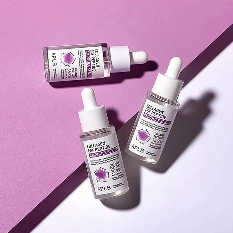 Collagen EGF Peptide Ampoule Serum (APLB) - 40ml Serum antiedad con colágeno, péptidos y centella asiática 6