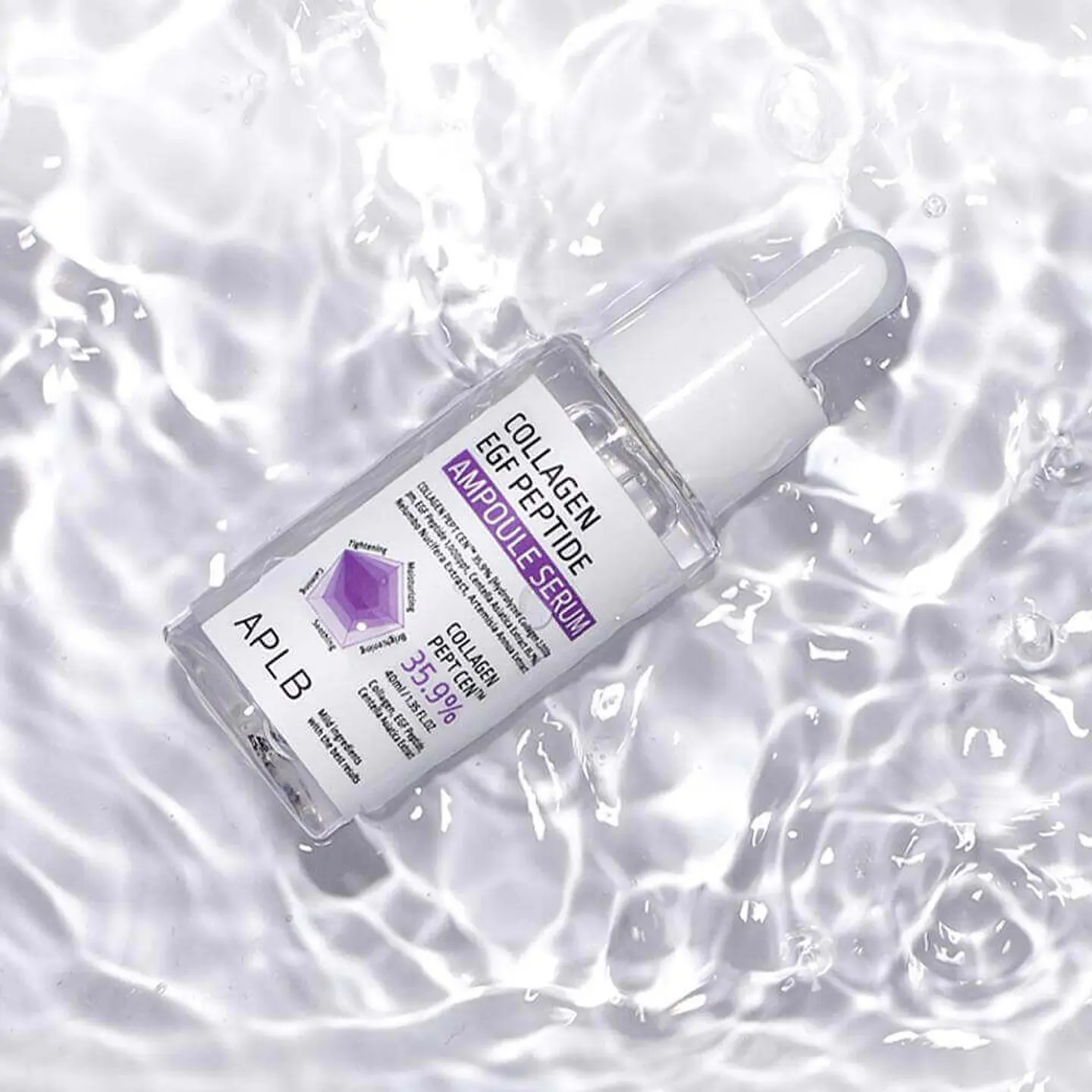 Collagen EGF Peptide Ampoule Serum (APLB) - 40ml Serum antiedad con colágeno, péptidos y centella asiática 8