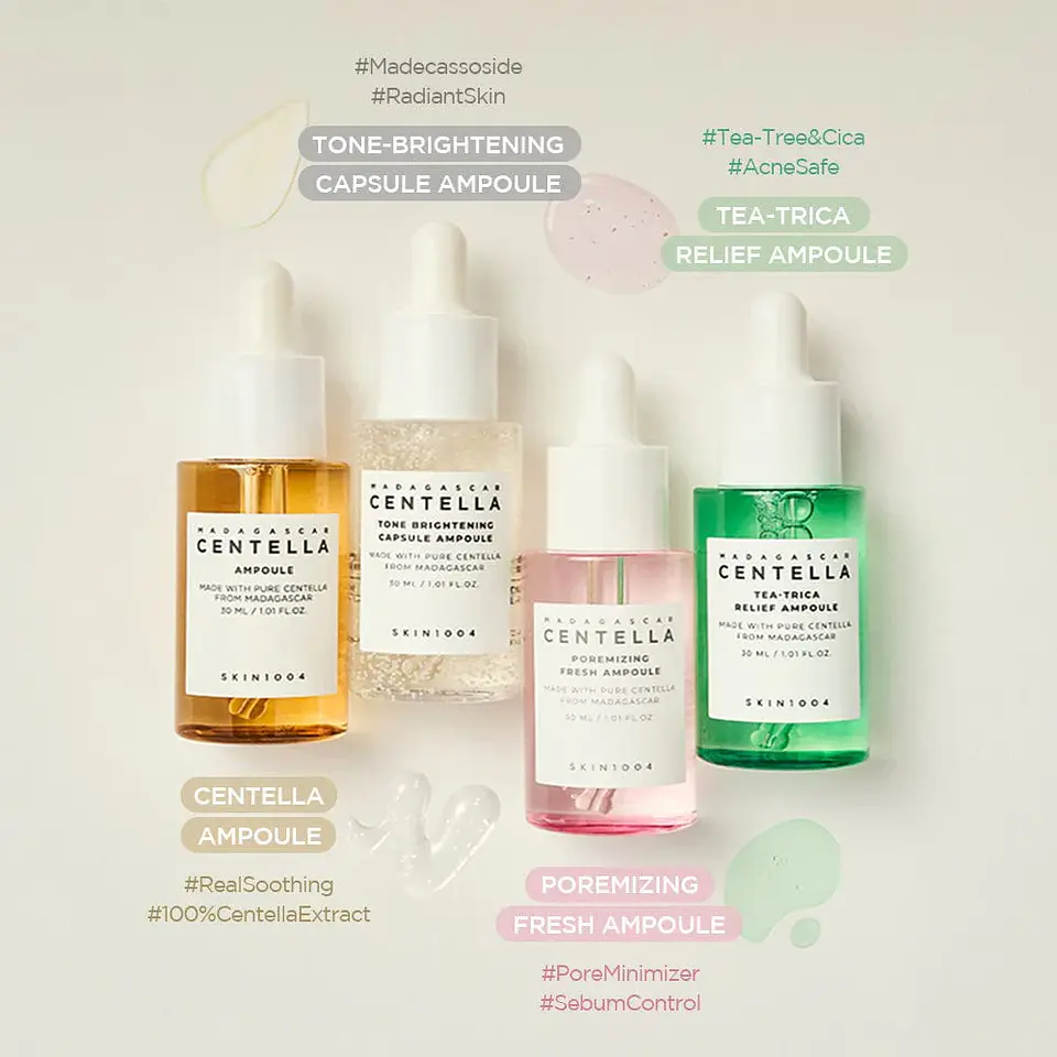 Madagascar Centella Ampoule Kit (SKIN1004) - Set de 4 serums 30ml c/u 3