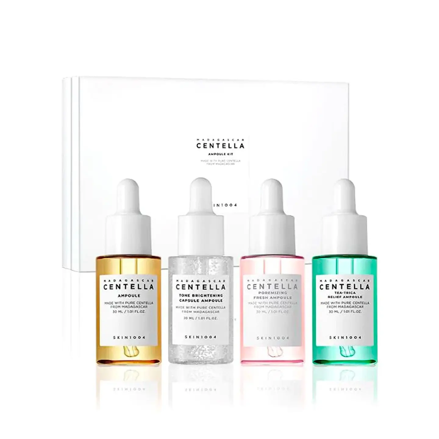 Madagascar Centella Ampoule Kit (SKIN1004) - Set de 4 serums 30ml c/u 1