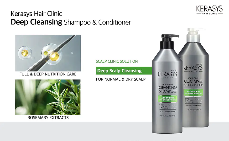 Scalp Deep Cleansing Shampoo (Kerasys) - Shampoo o Acondicionador anti caspa  400ml 7